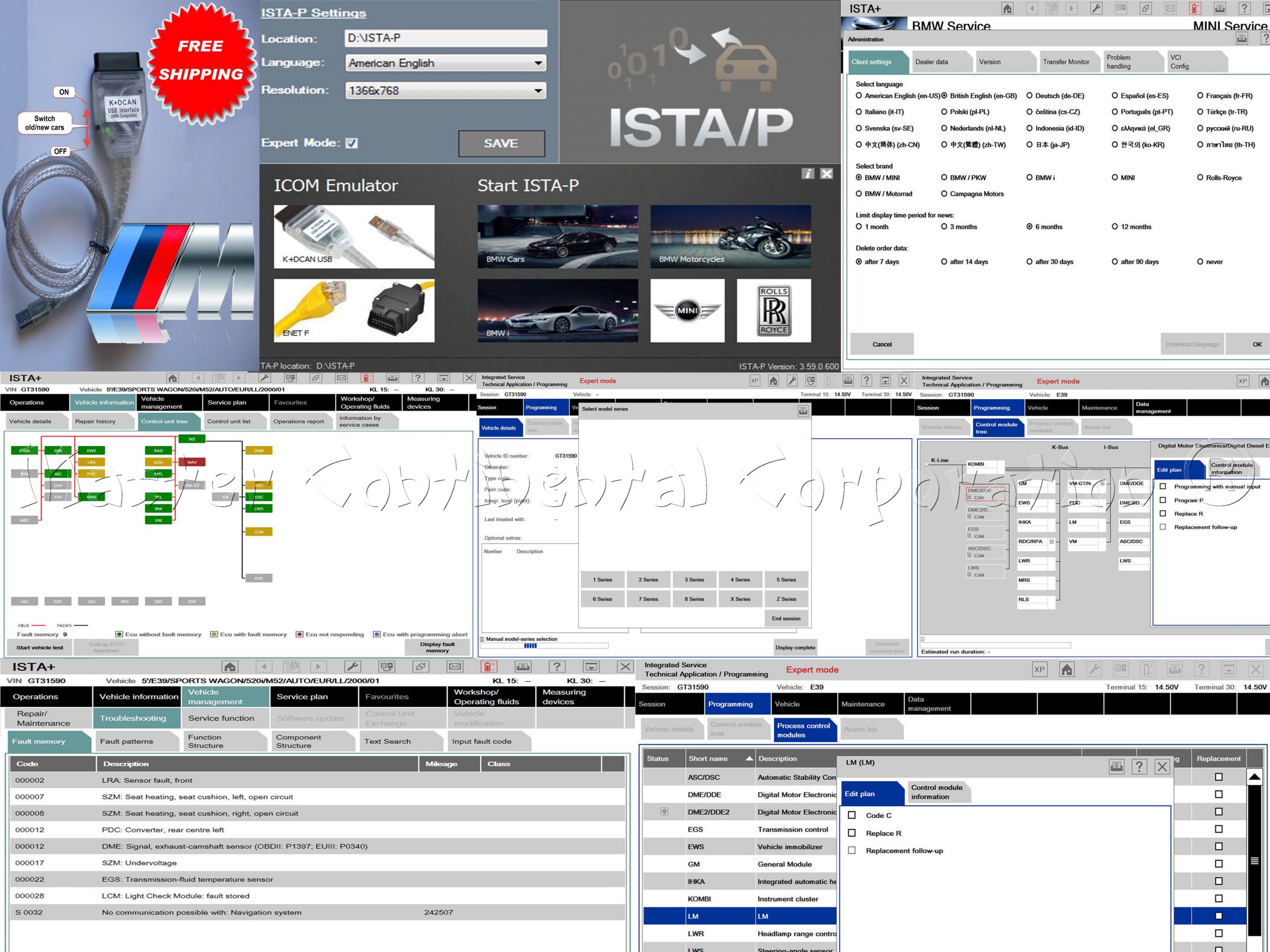 Dealer Level Computer Diagnostic Ista+ – BMW Coding, programming