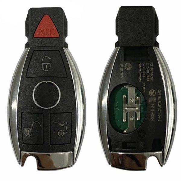 Original Cover 4 Button Smart Key For Mercedes Benz for 2015-2019 Smart Key Remote Board With  S315-433.92 MHz IYZDC12K Go-Keyless 