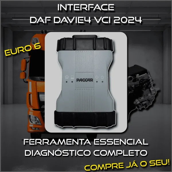 DAVIE 4 DAF PACCAR DIAGNOSTIC SYSTEM TOOLS For EURO 6 Software Update Version 01.2025  